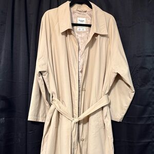 Abercrombie & Fitch Women's Beige Trench Coat - L